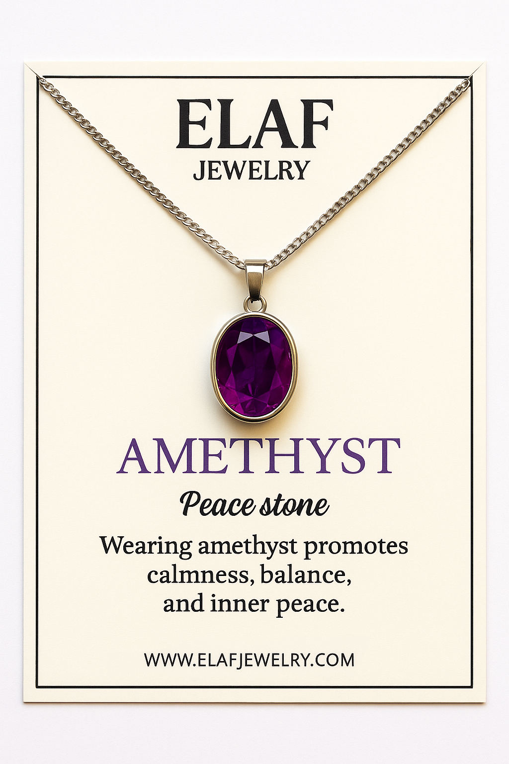 Oval Amethyst (For Him)