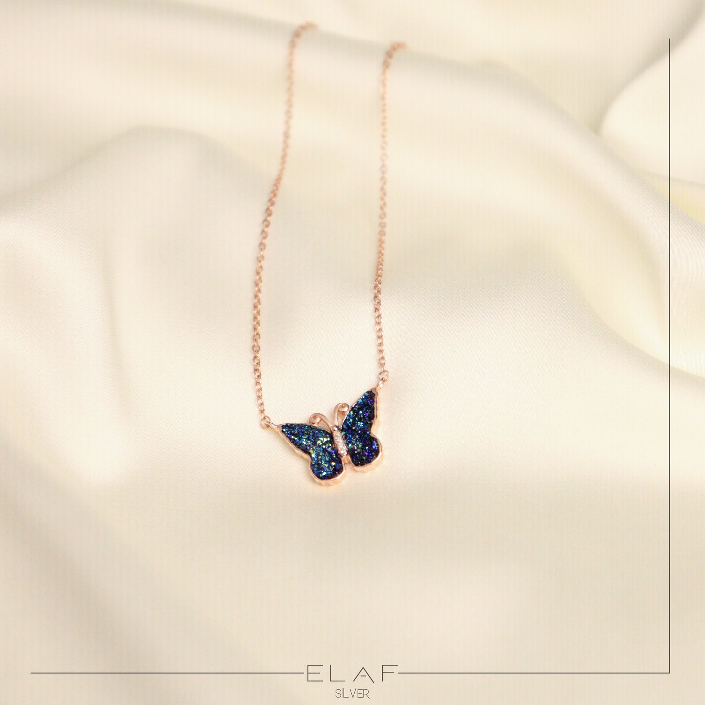 Violet Butterfly necklace