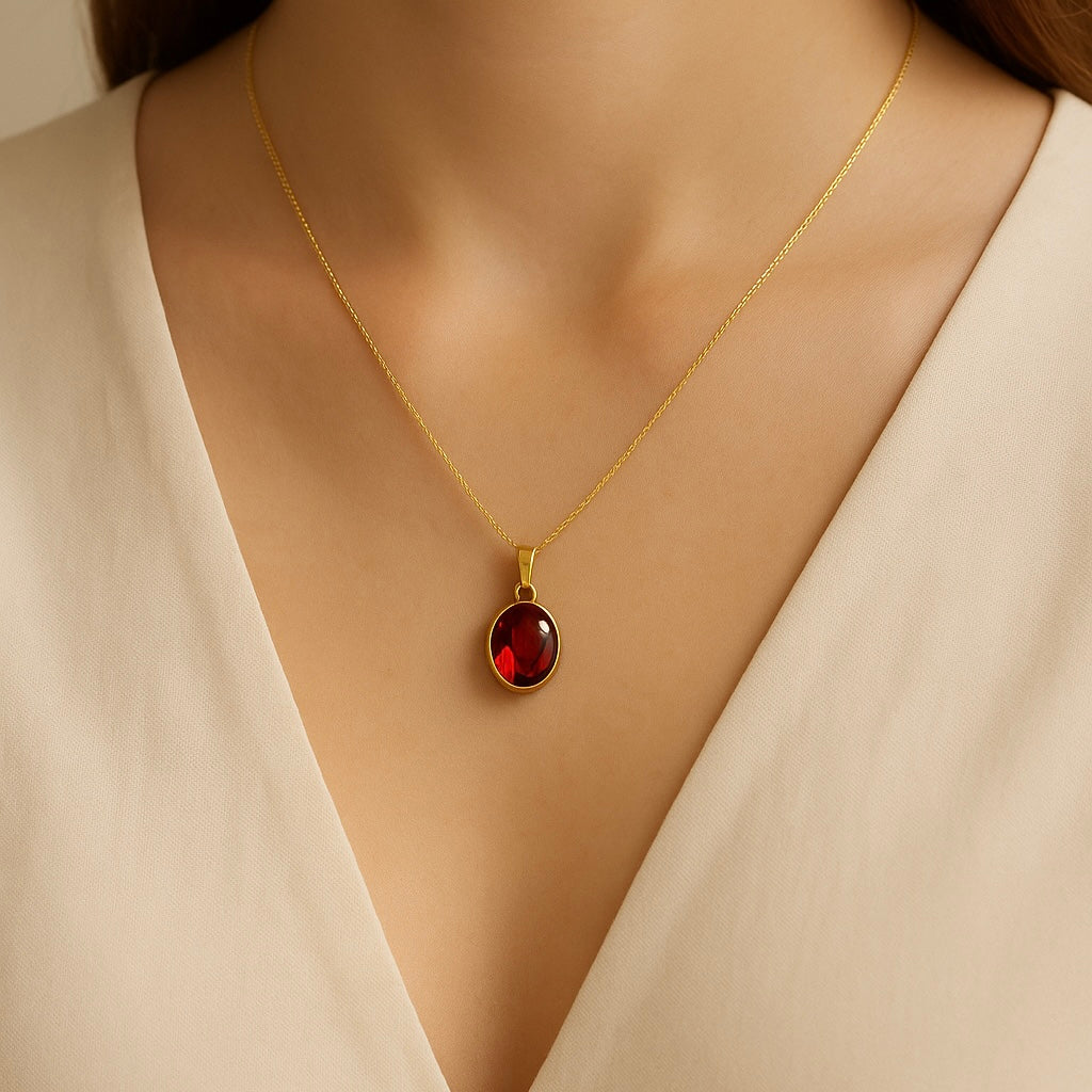 Oval Red Garnet