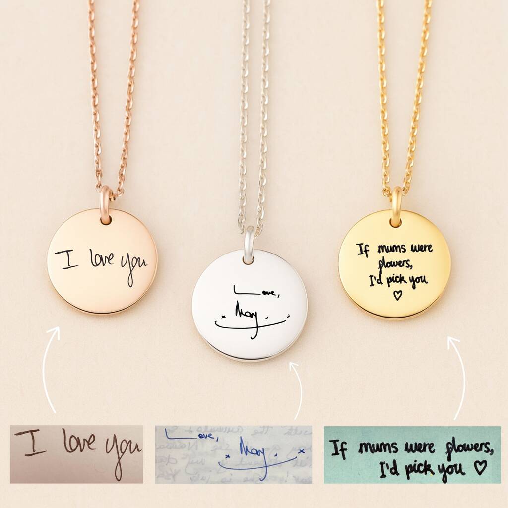 Handwriting Custom Necklace