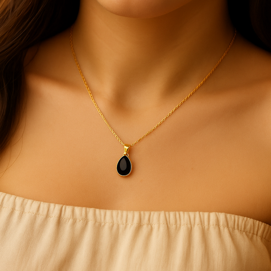 Waterdrop Black Zircon