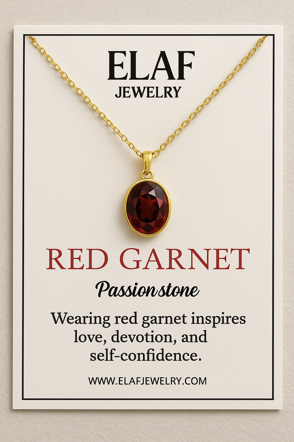 Oval Red Garnet