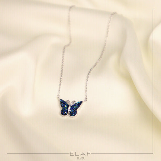 Violet Butterfly necklace