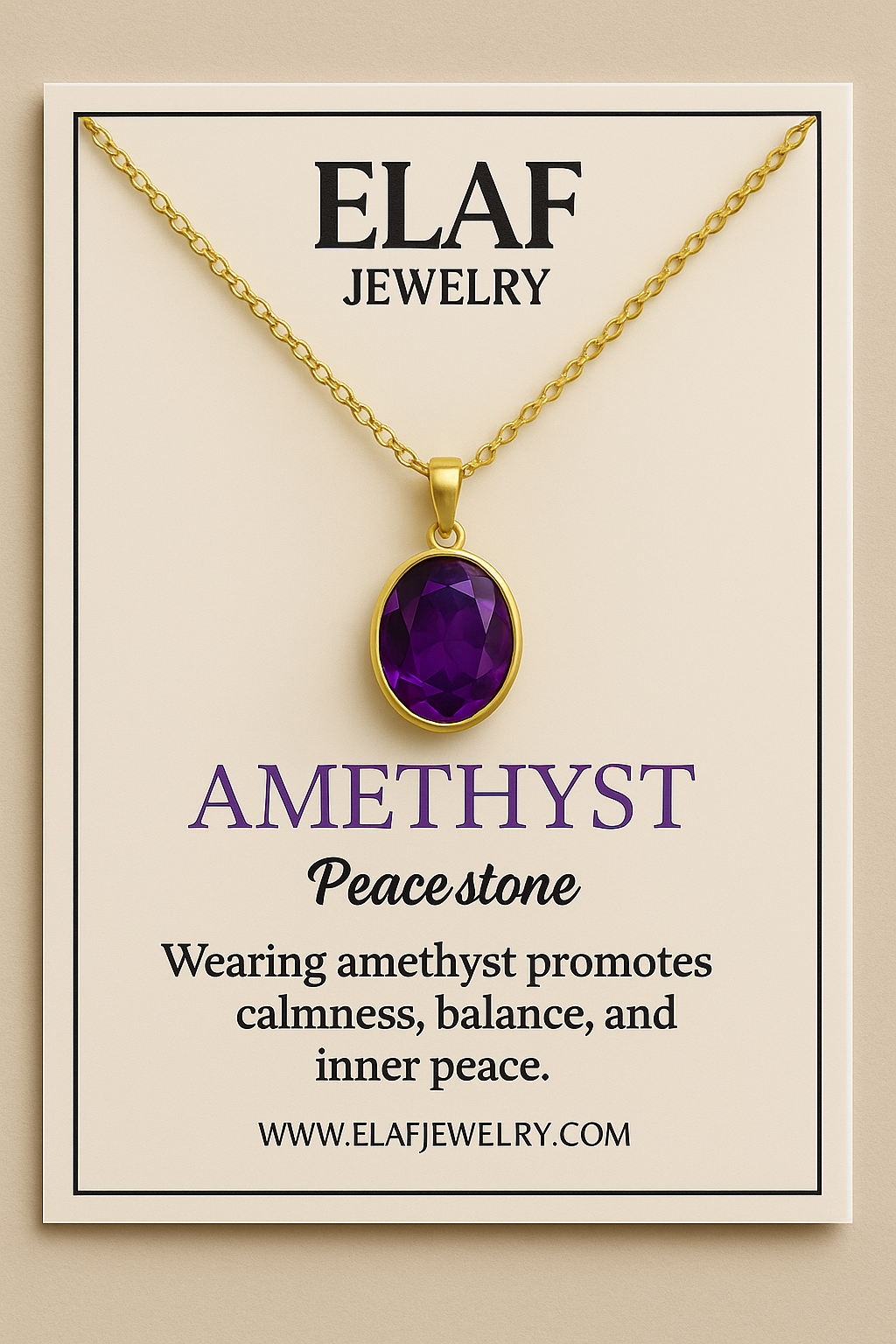 Oval Amethyst