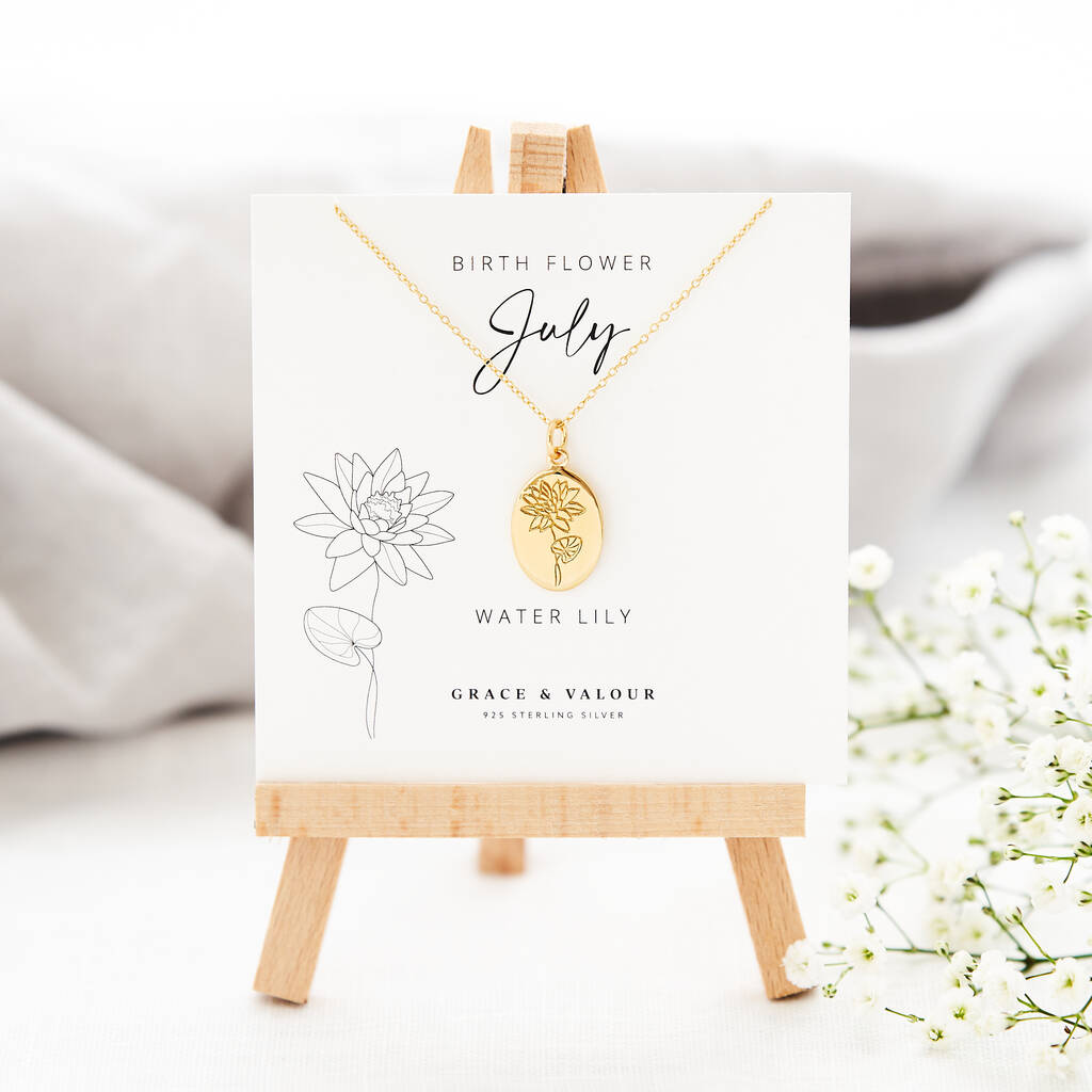 Birth Flower Necklace