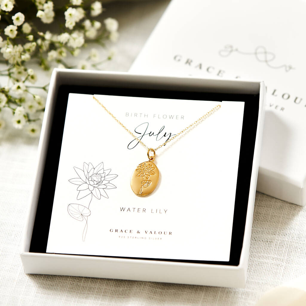 Birth Flower Necklace