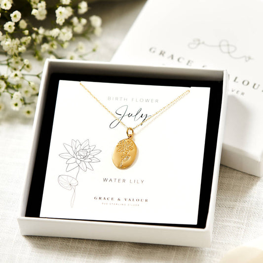 Birth Flower Necklace
