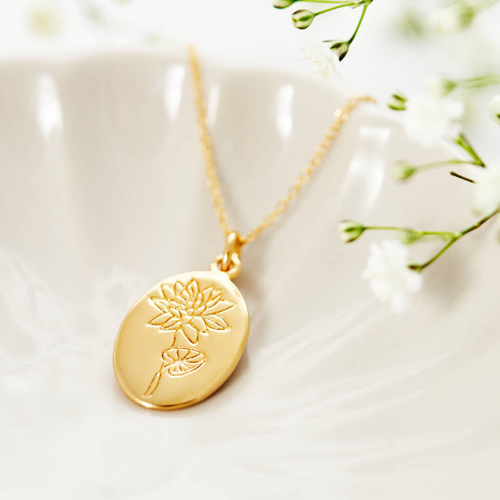 Birth Flower Necklace