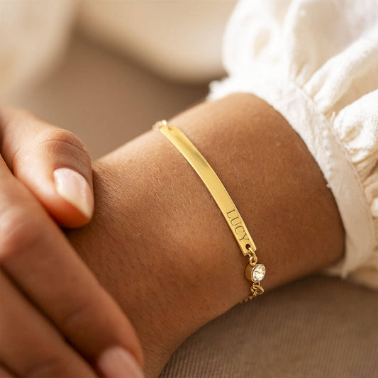 Birth Stone Bar Bracelet