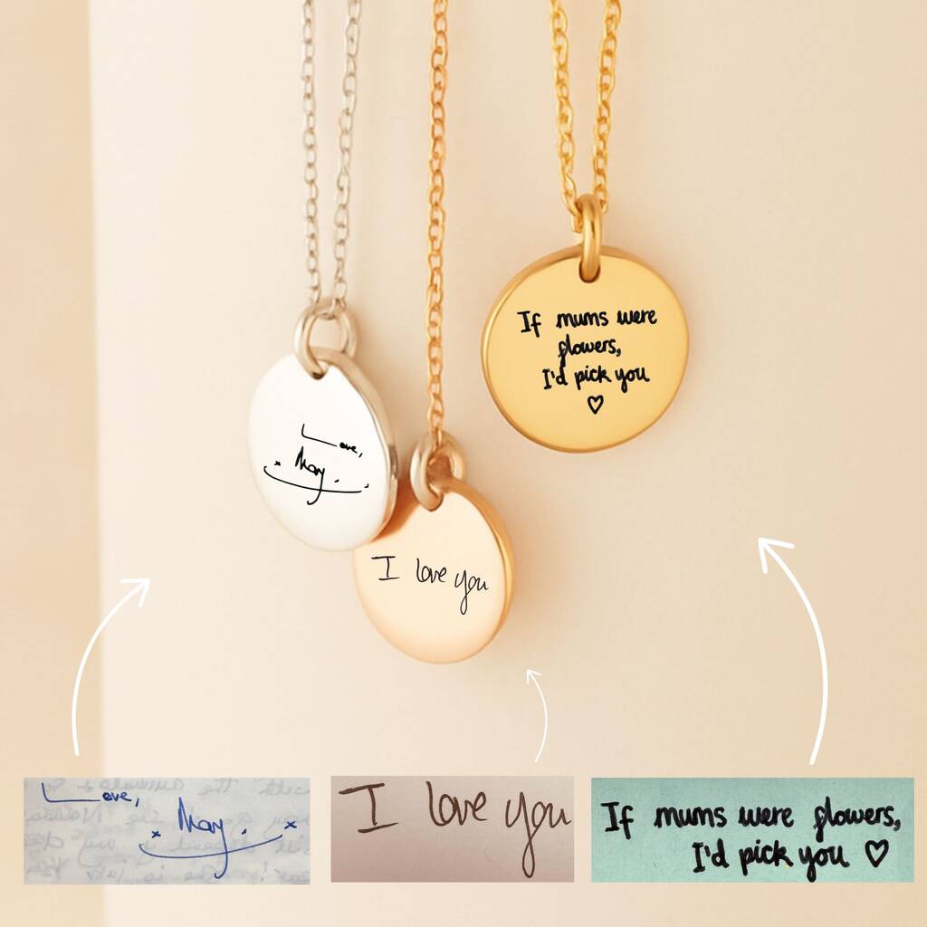 Handwriting Custom Necklace